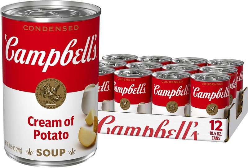Campbell's Condensed Cream of Potato Soup, 10.5 oz Can (12 Pack) - Image 1
